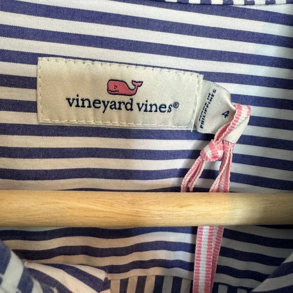VINEYARD VINES sarah stripe romper size 4 - Picture 3 of 7